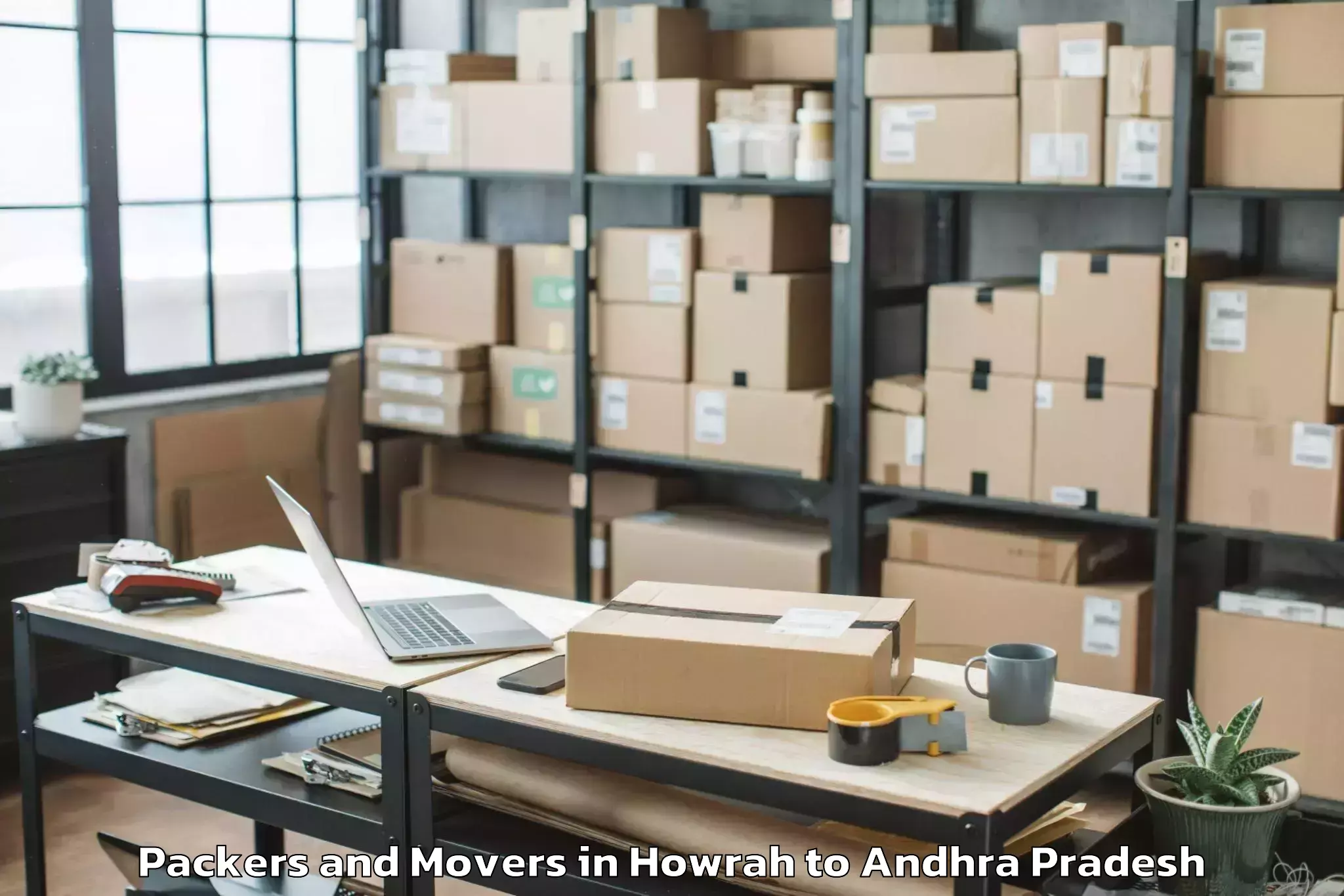 Professional Howrah to Veldurthi Packers And Movers